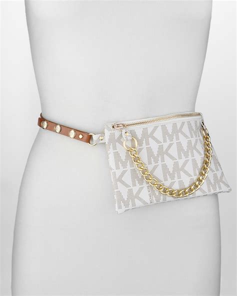 michael kors waist bag with chain|Michael Kors belt bag women's.